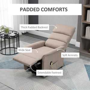 Fauteuil releveur pour personnes âgées, beige