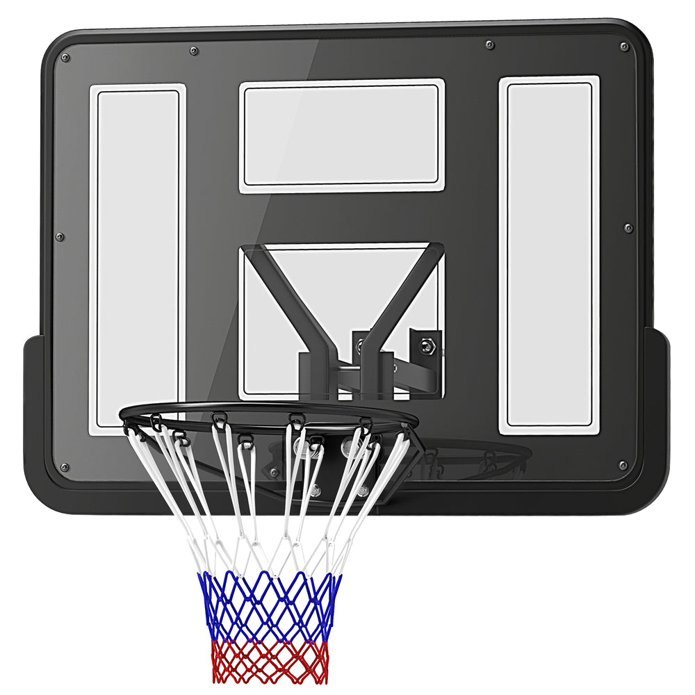 Panier de basket mural renforcé et résistant aux chocs de 43 pouces et filet