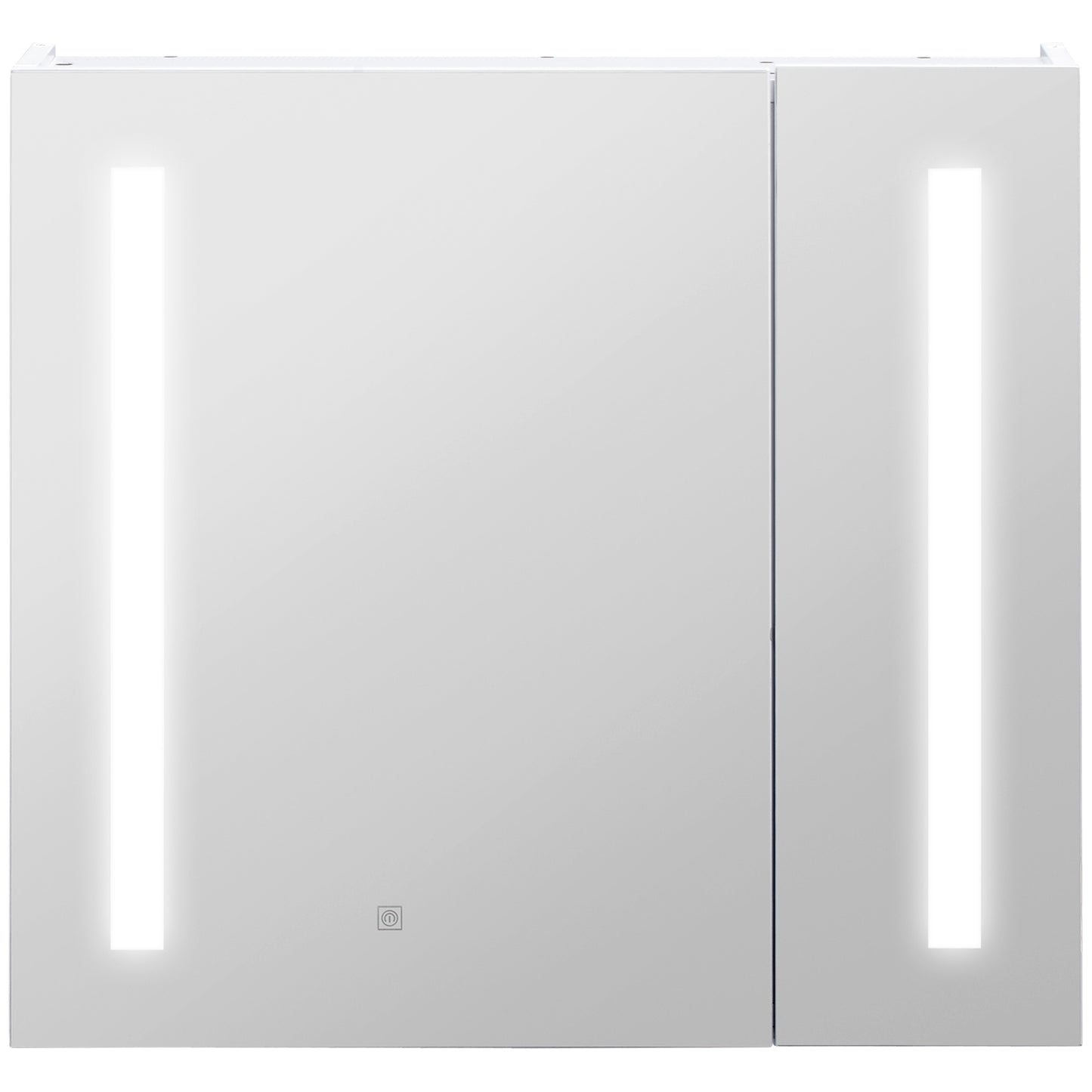 Armoire à pharmacie avec miroir et éclairage, blanc
