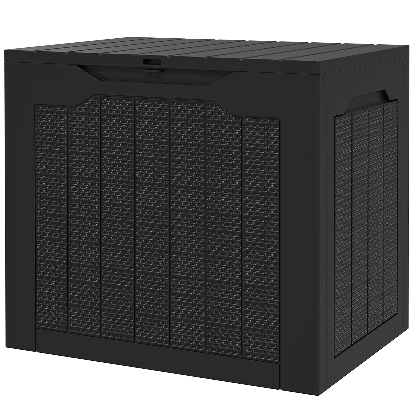 Coffre de rangement extérieur Outsunny 28 gallons, en résine avec poignées, étanche et résistant aux UV.