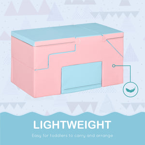 Ensemble de jeu 2 pièces en mousse pour enfants, bleu/rose