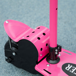Trottinette électrique pliable avec siège et 2 hauteurs réglables, rose