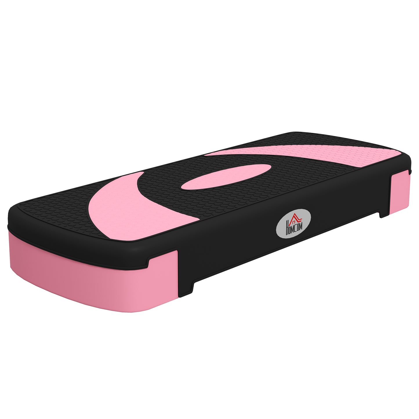 Stepper d'aérobic réglable Soozier, plateforme d'exercice, stepper, rehausseur de yoga, fitness, 10,2 à 15,2 cm, rose