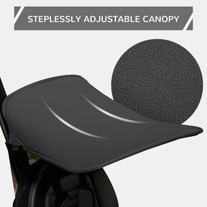 Tricycle pour enfants 4 en 1 avec siège réglable à angle réversible, noir