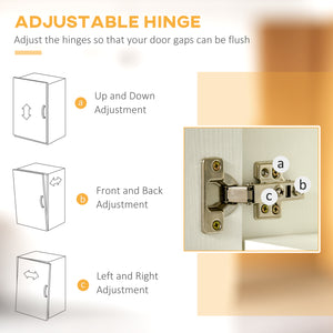 Garde-manger avec rangement pour micro-ondes, blanc