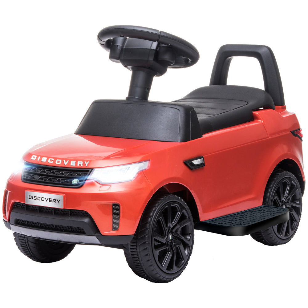 Land Rover 6V with musical horn and headlights, red