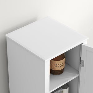 Meuble de rangement avec 4 étagères, blanc
