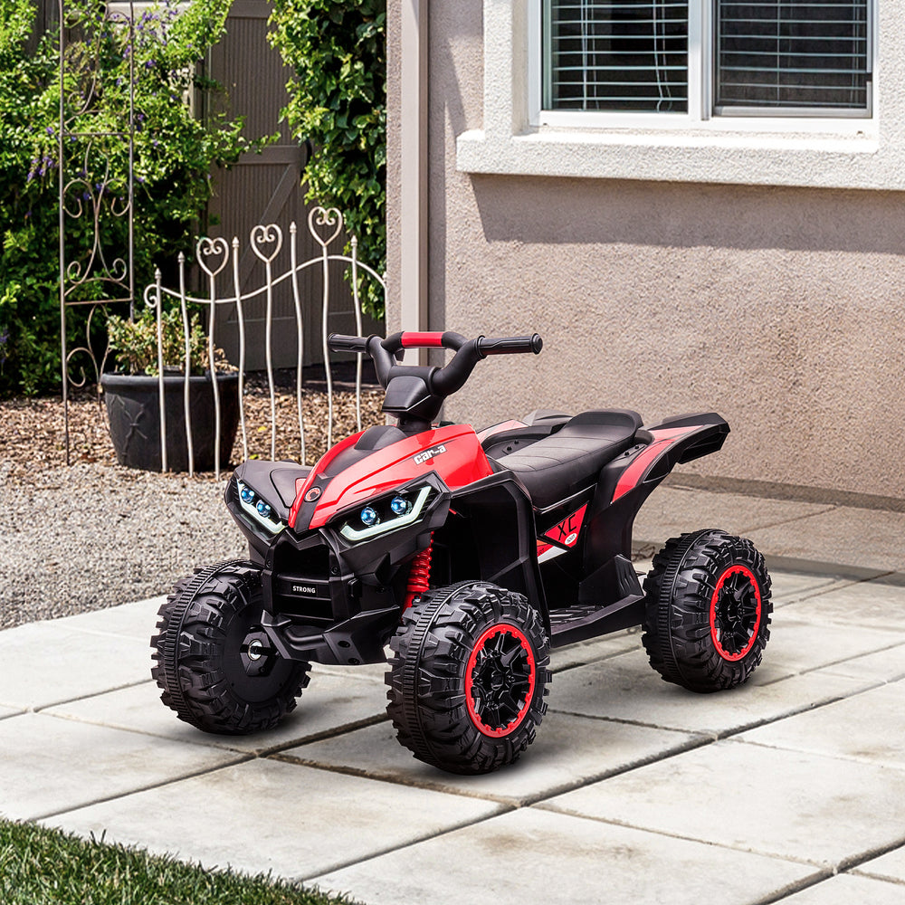 12V quad with music, headlights, red