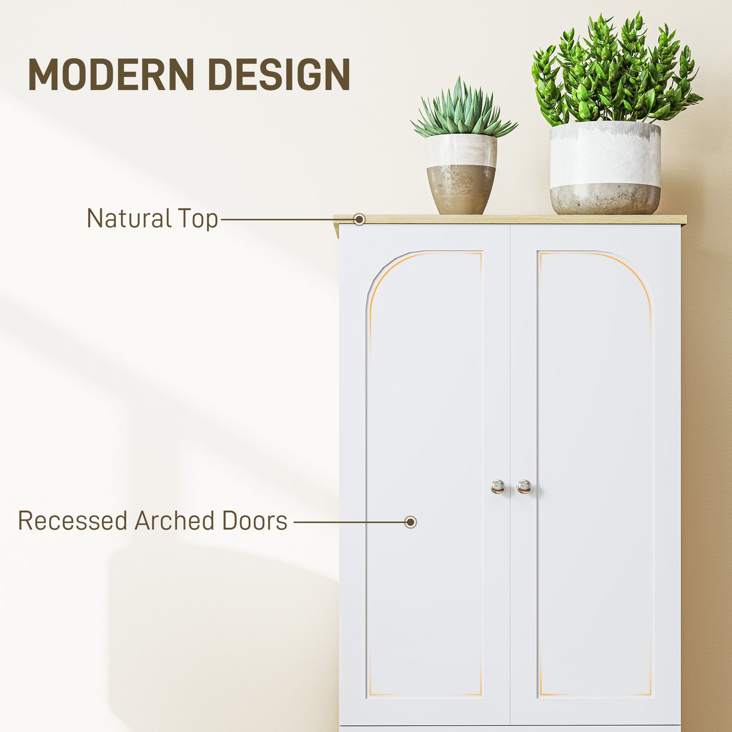 Armoire de rangement de 183 cm de haut, avec étagères réglables, 4 portes, blanc