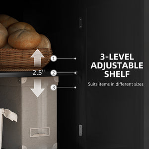 Buffet moderne avec tiroir, étagère réglable, 3 portes, pour salle à manger, noir