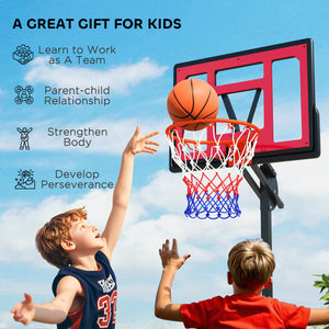 Panier de basket pour enfants, filet de basket avec sac de lestage