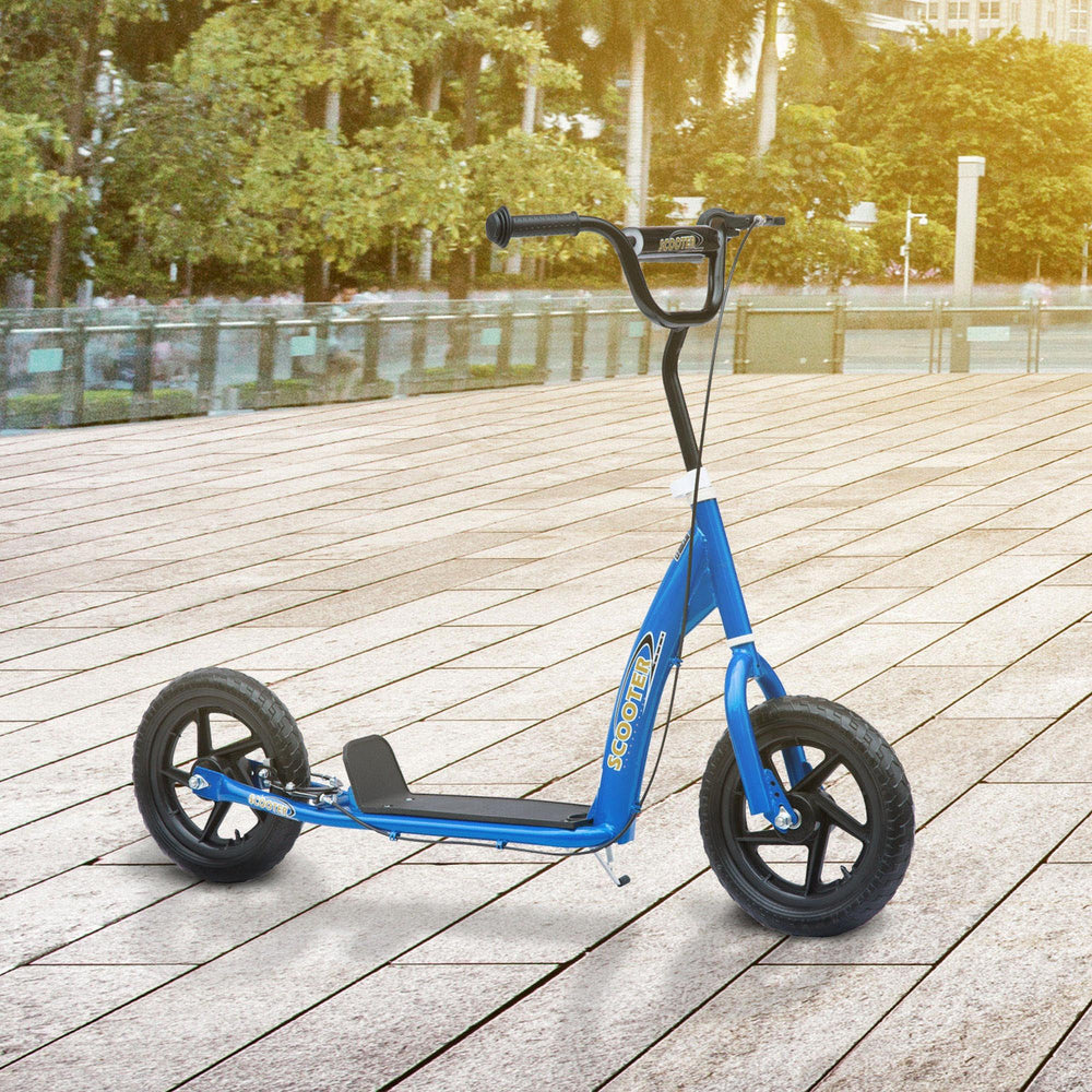Trottinette avec pneu de 12 pouces, bleu