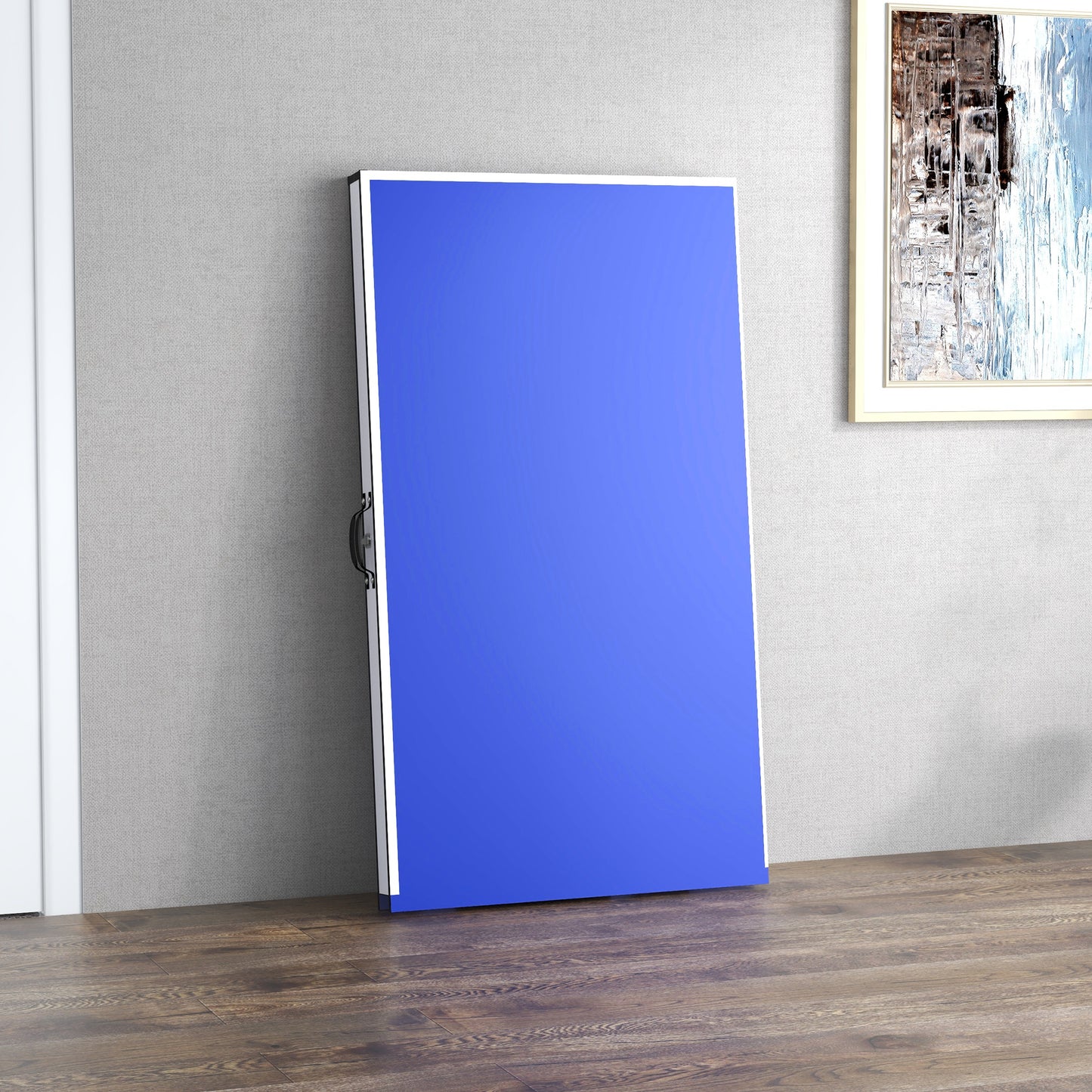 9' x 5' Full Size Folding Ping Pong Table with Paddles and Balls, Blue