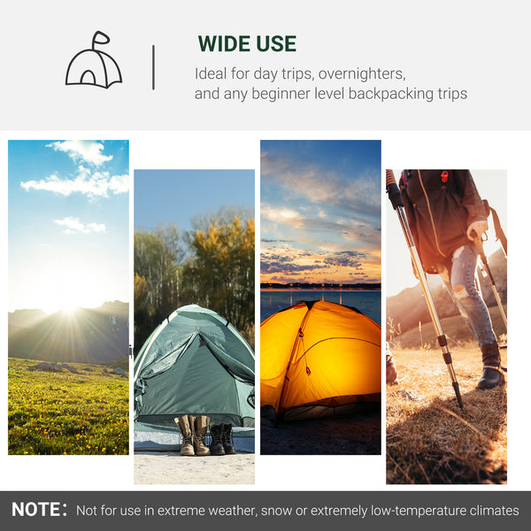 Pop-up Camping Tent with Vestibule, Waterproof, for 2-3 Persons, Dark Green