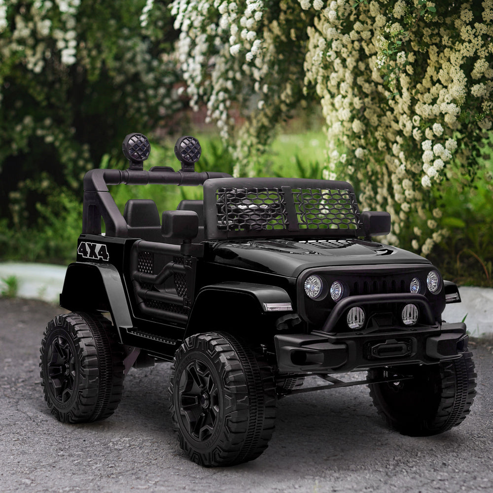 12V Kids Ride On Car with Parental Remote Control, Black