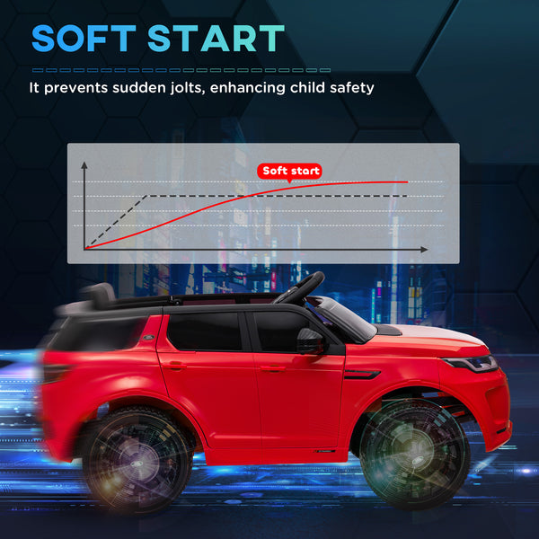 Land Rover Discovery Sport 12V Licensed with Remote Control, Red