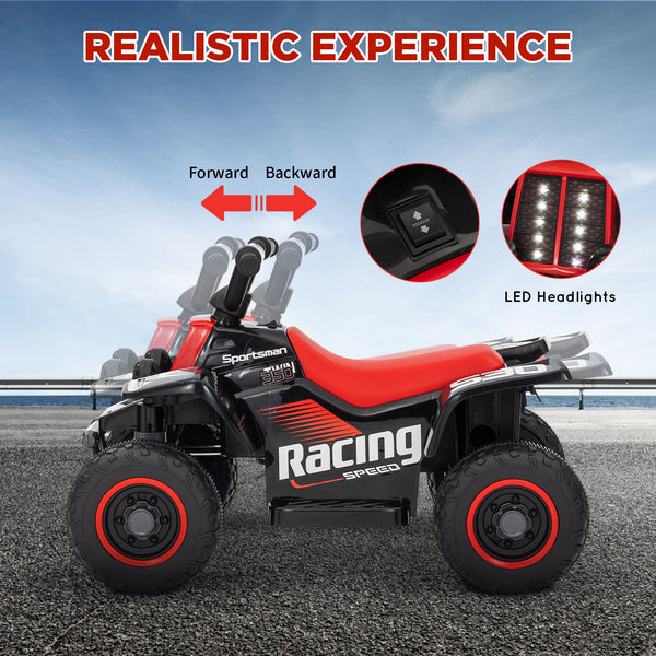 6V electric quad for children, black