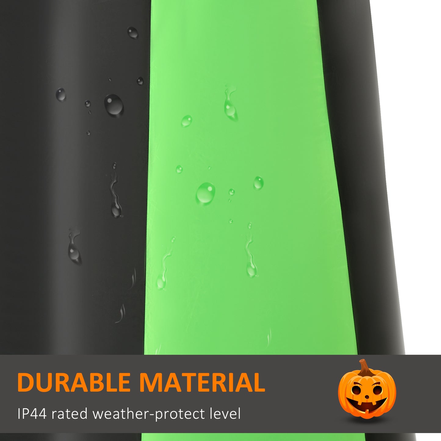 Décoration gonflable d'Halloween 2,7 m Tête de citrouille fantôme, Affichage LED