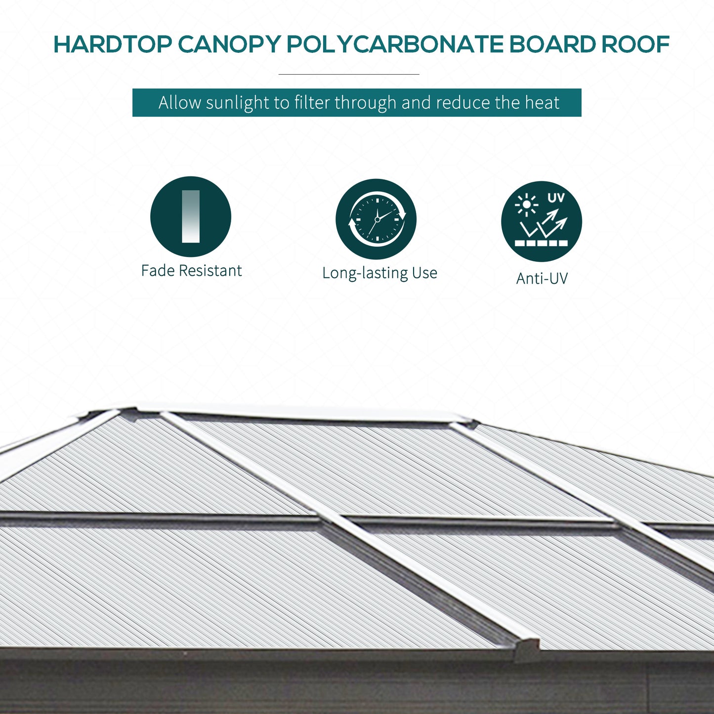 10' x 12' Gazebo Hardtop Waterproof, Sunshade with Sidewalls and Mosquito Netting