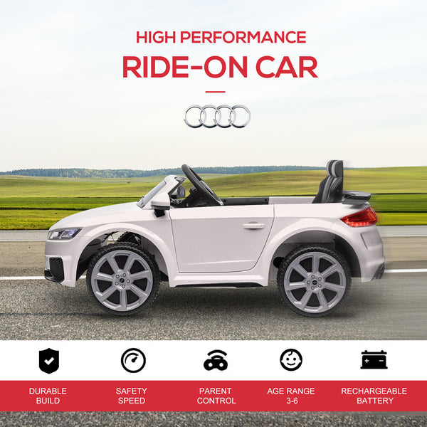 6V car with remote control, white