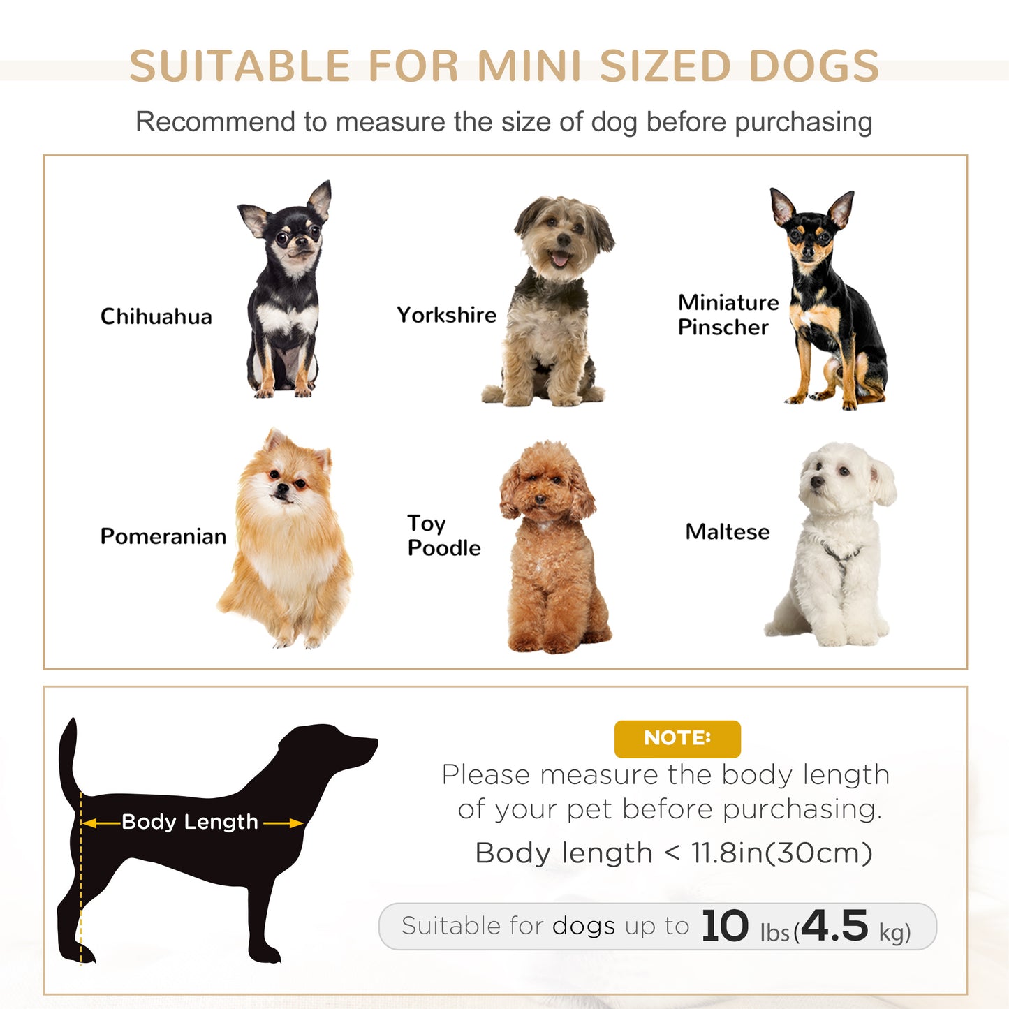 Canapé surélevé pour chien avec coussin amovible et lavable