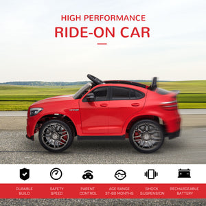 Mercedes Benz AMG GLC63S Coupe 12V with remote control, red