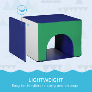 7 blocs d'escalade en mousse pour tout-petits, multicolore