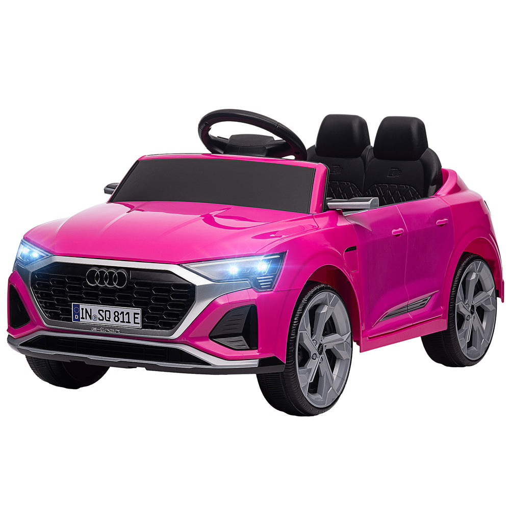 Audi Q8 Etron Sportback 12V sous licence, rose