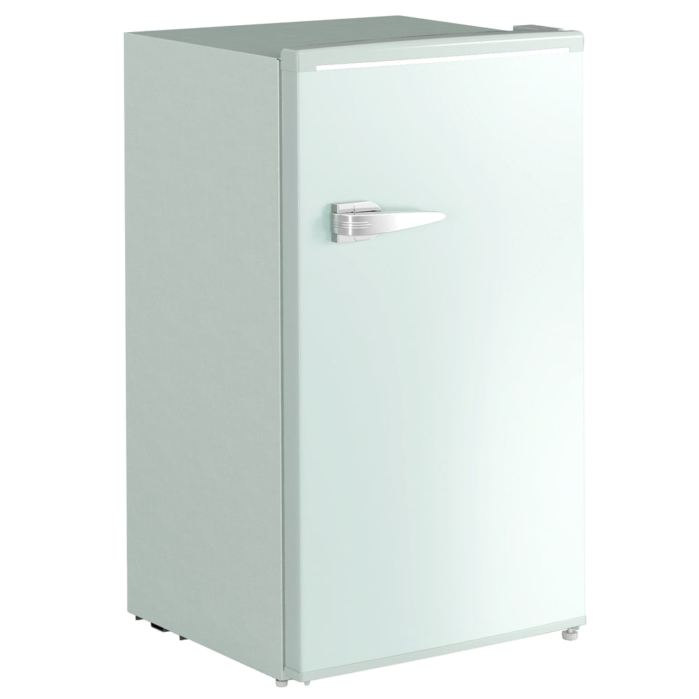 Mini-réfrigérateur rétro 3,1 pi³, réfrigérateur compact à une porte avec thermostat réglable, 2 clayettes en verre, vert