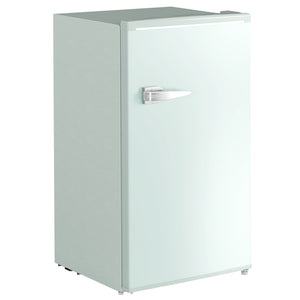 Mini-réfrigérateur rétro 3,1 pi³, réfrigérateur compact à une porte avec thermostat réglable, 2 clayettes en verre, vert