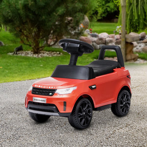 Land Rover 6V with musical horn and headlights, red