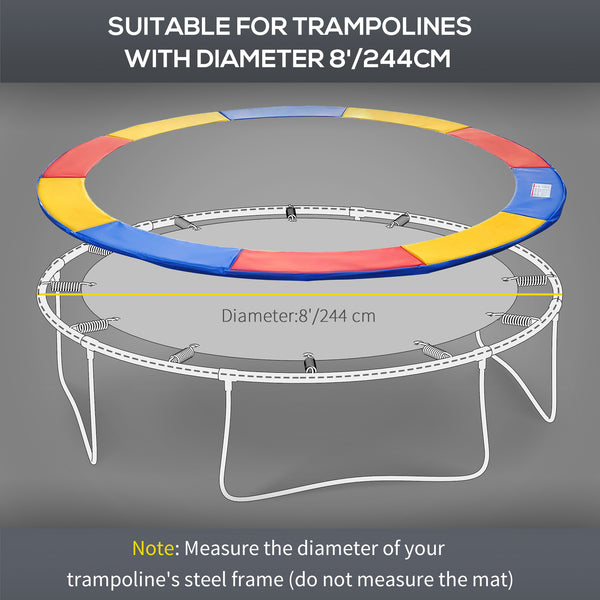 Replacement Pad for 8-Foot Trampoline, Multi-Color