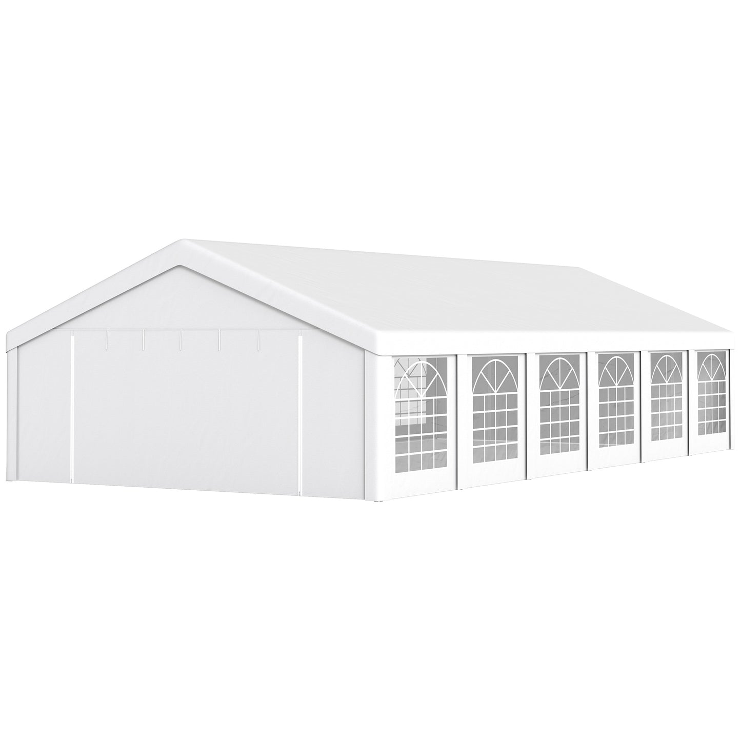 Outsunny 20' x 40' Party Tent, Outdoor Canopy Tent with 12 Removable Sidewalls for Parties, Weddings, Events