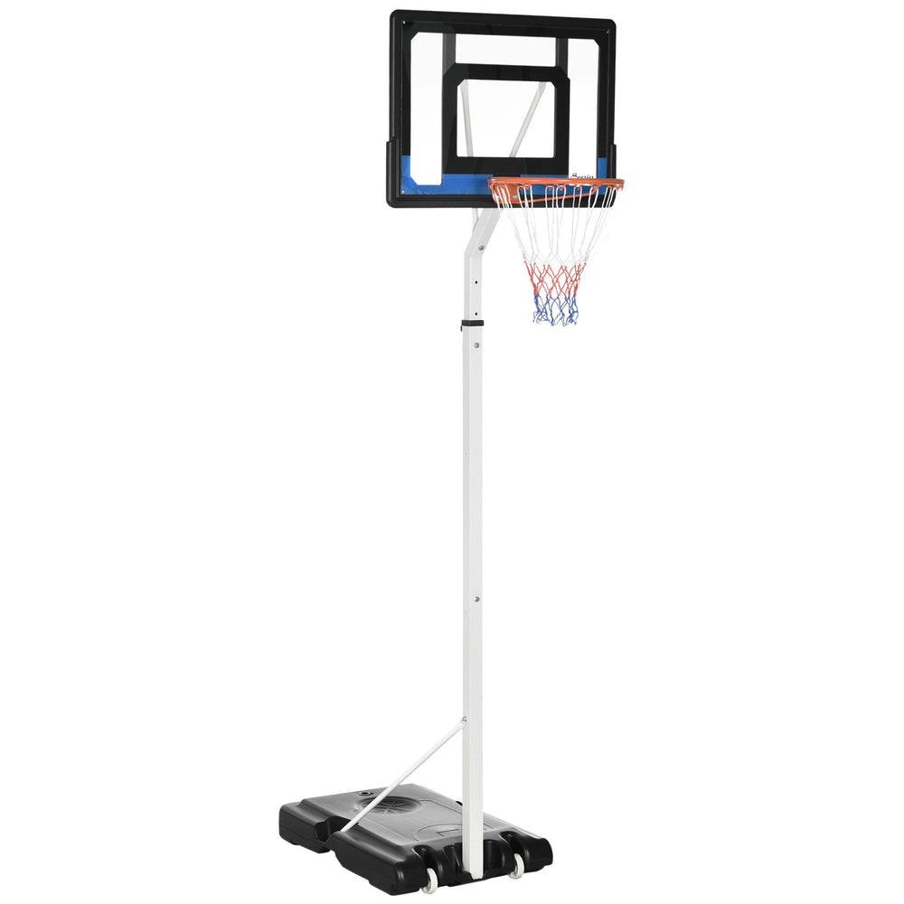 Panier de basket réglable avec panneau arrière robuste et base lestée