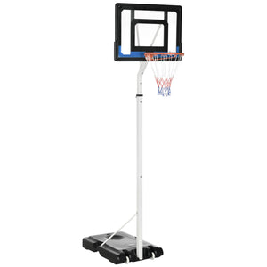 Panier de basket réglable avec panneau arrière robuste et base lestée