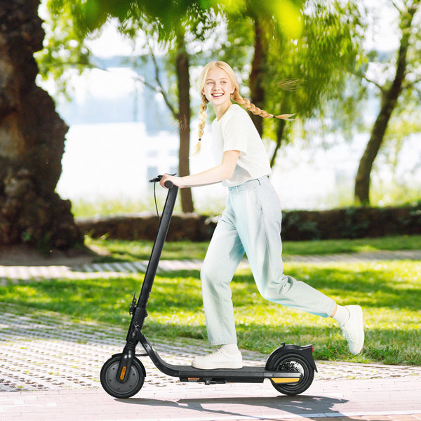Trottinette électrique pliable avec éclairage, noir