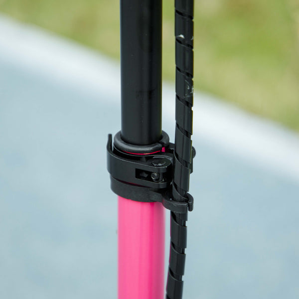 Trottinette électrique pliable avec siège et 2 hauteurs réglables, rose