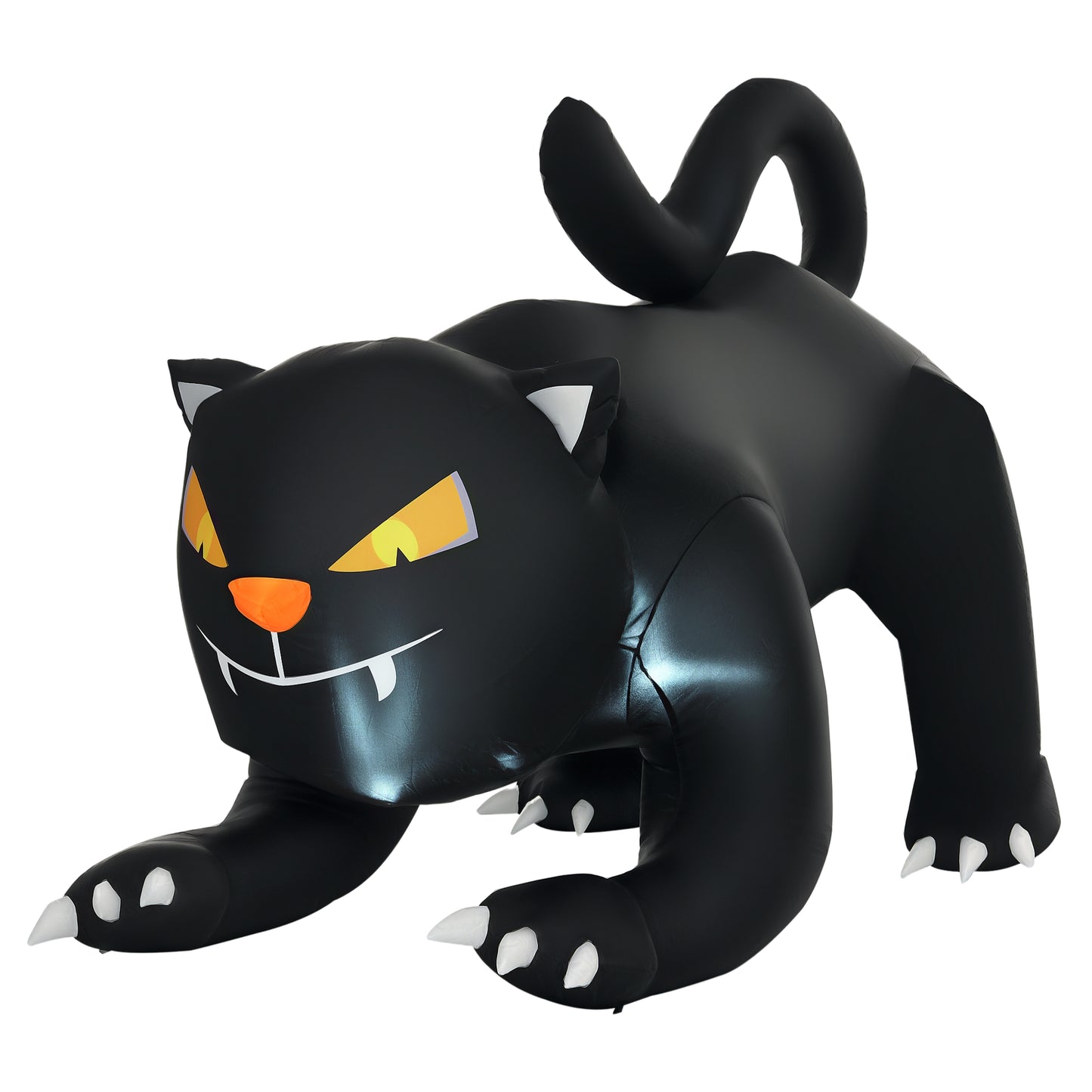 Chat noir gonflable d'Halloween de 1,2 m de haut soufflée à l'air