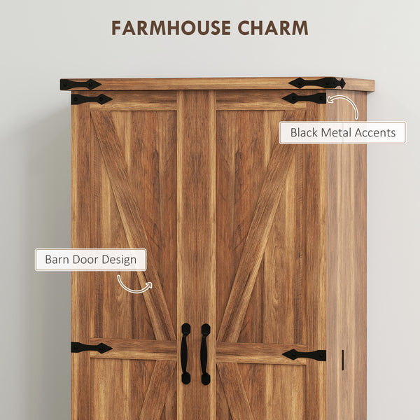 Meuble de rangement pour garde-manger, marron
