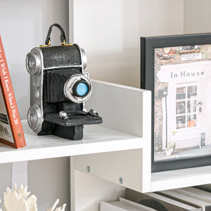 Bibliothèque haute à 6 niveaux moderne, blanche