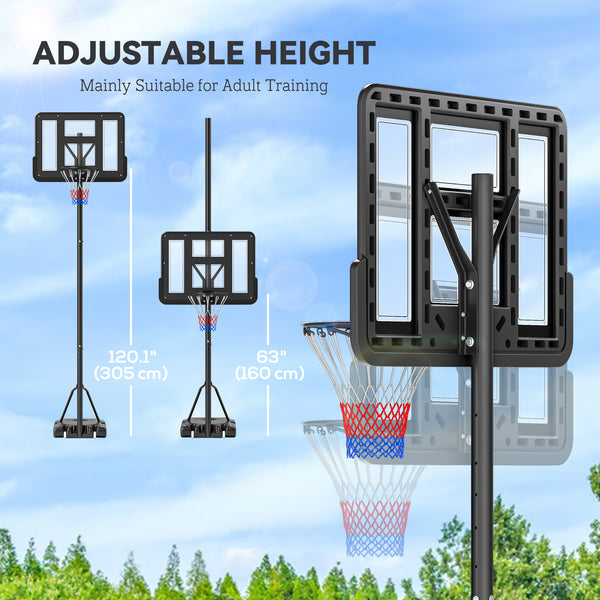 Panier de basket Soozier réglable en hauteur de 1,5 à 3 m