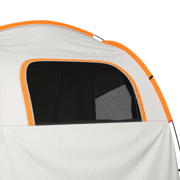 2000mm Waterproof SUV Tent, Car Tent with 3 Doors and Mesh Window, for 5-6 Person Campervan, Blue and Orange