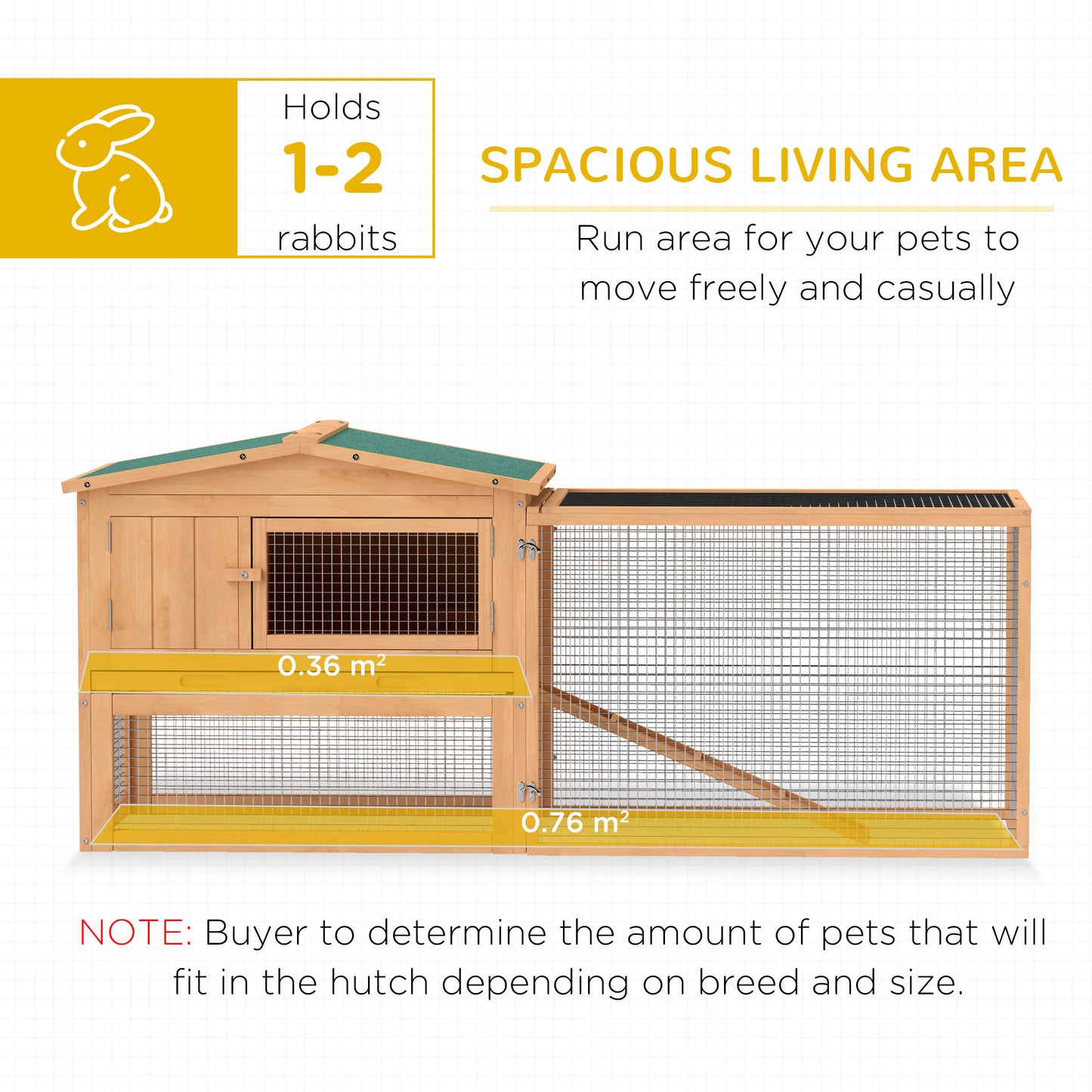 Clapier en bois pour lapins, cage, poulailler, habitat avec enclos