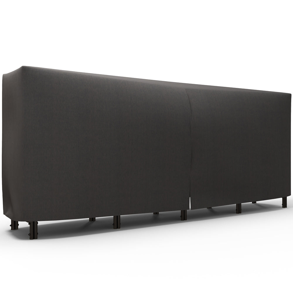 Support à bûches d'extérieur de 8 pieds avec couvercle