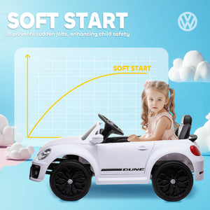 Volkswagen Beetle 12V with remote control, white
