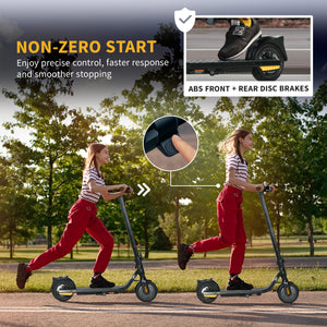 Trottinette électrique pliable avec éclairage, noir