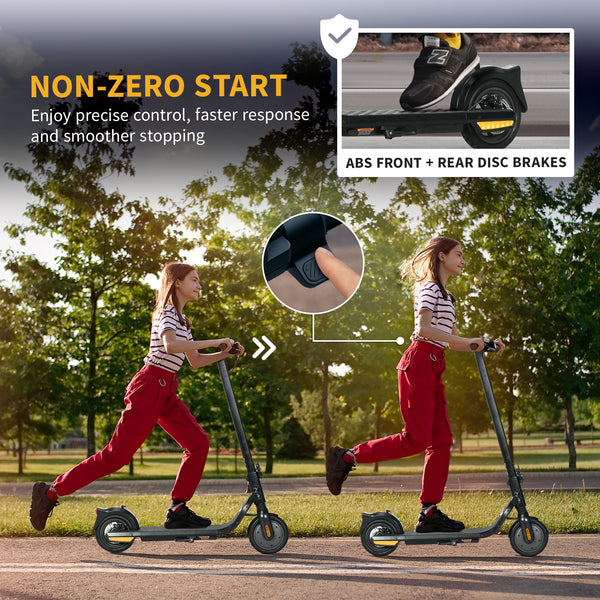 Trottinette électrique pliable avec éclairage, noir