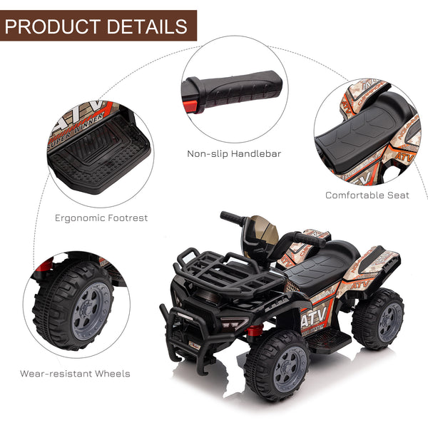 6V Quad with music, black