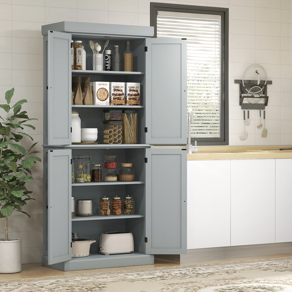 Meuble de cuisine avec 4 portes, gris