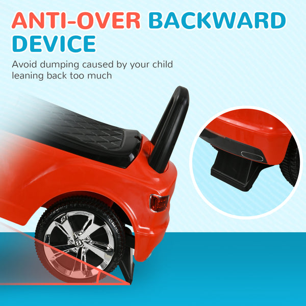 Bentley Bentayga pour bambin avec klaxon et musique, rangement sous le siège, rouge